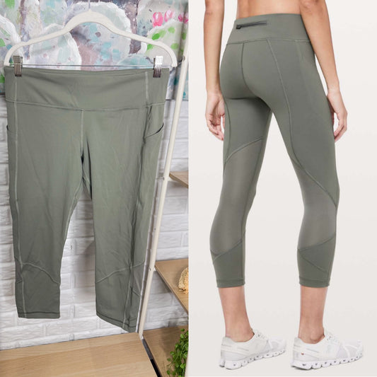 Lululemon Pace Rival Crop 22” in Grey Sage (10)