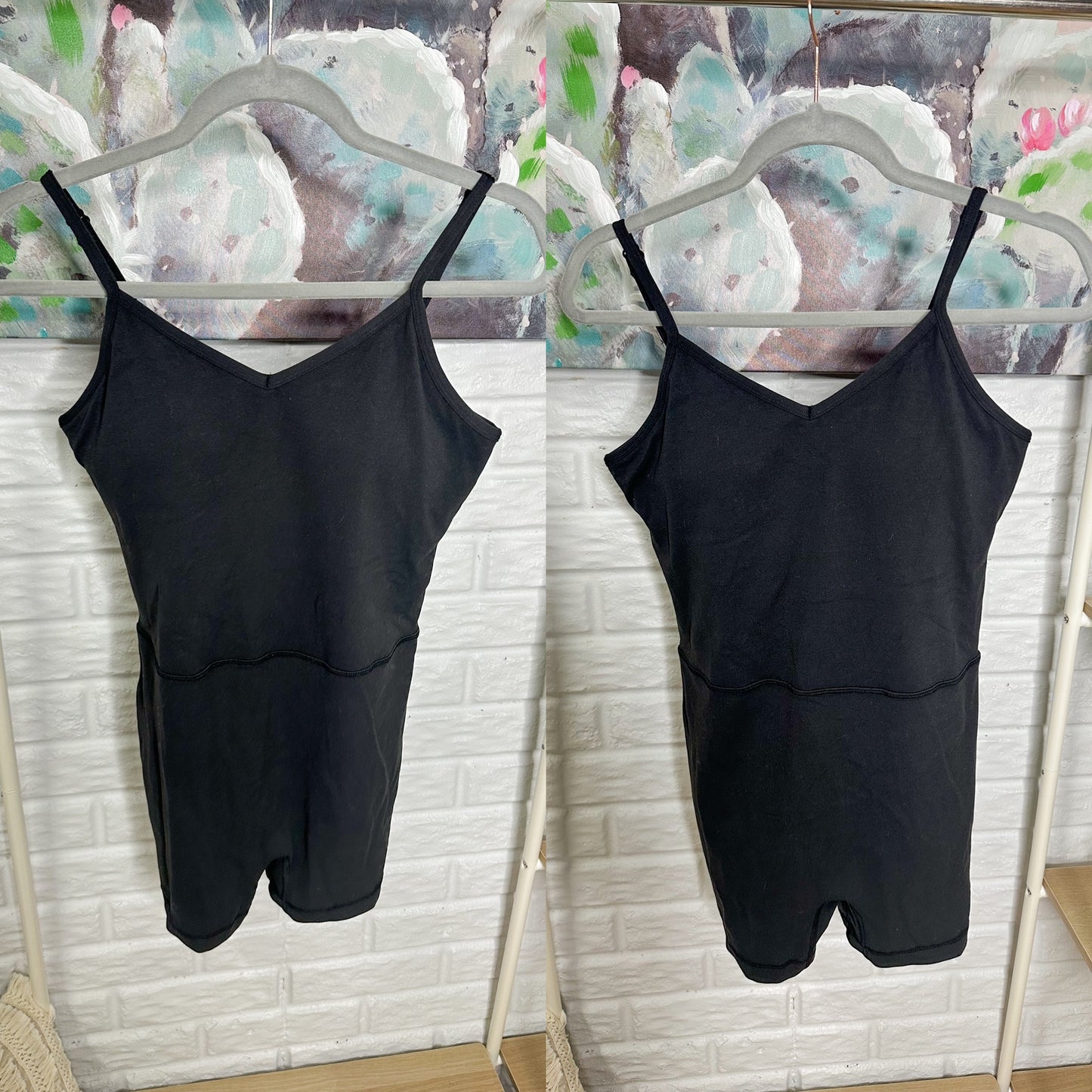 Colorfulkoala Black Dreamlux Workout Romper (M)