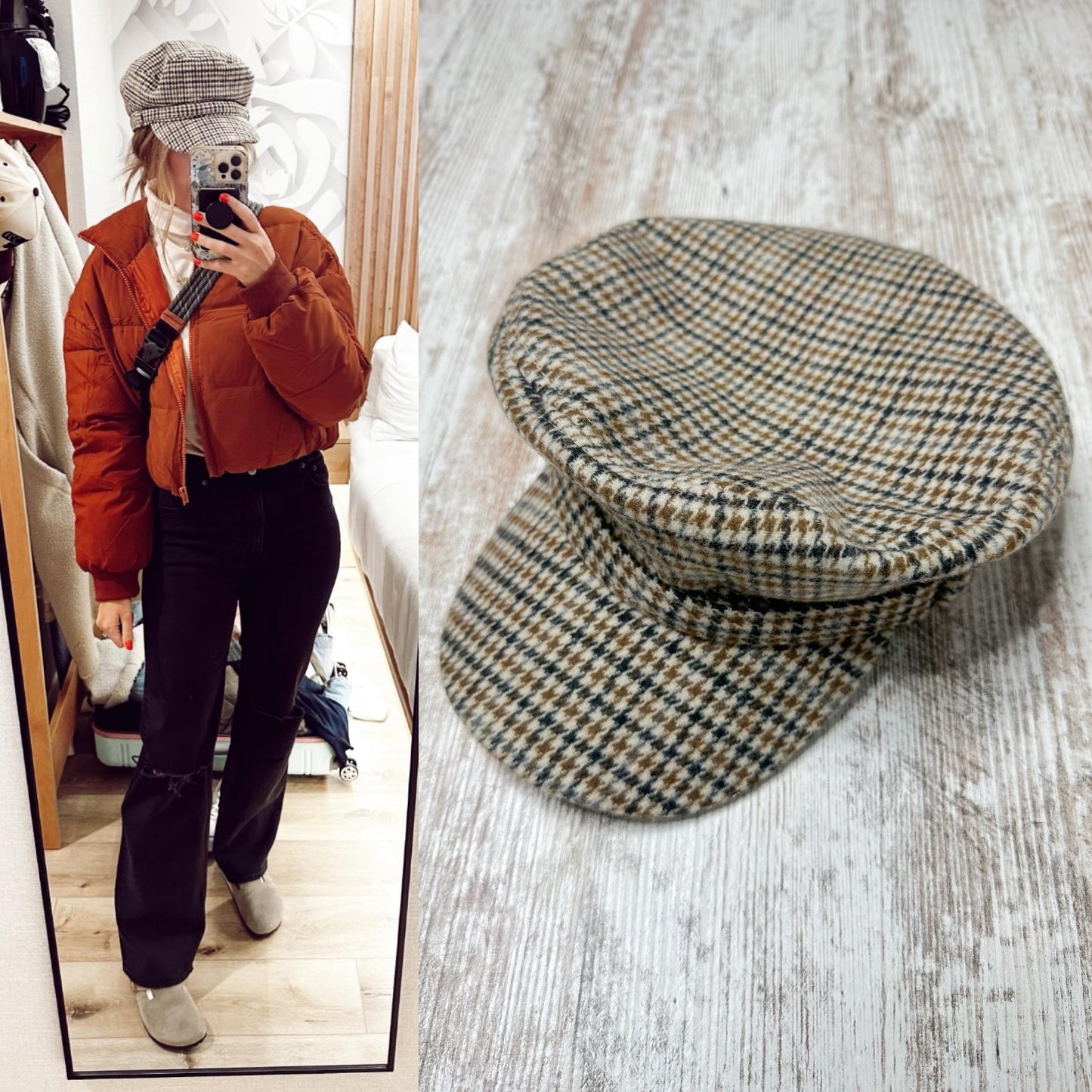 Maurice’s Houndstooth Fiddler Cap