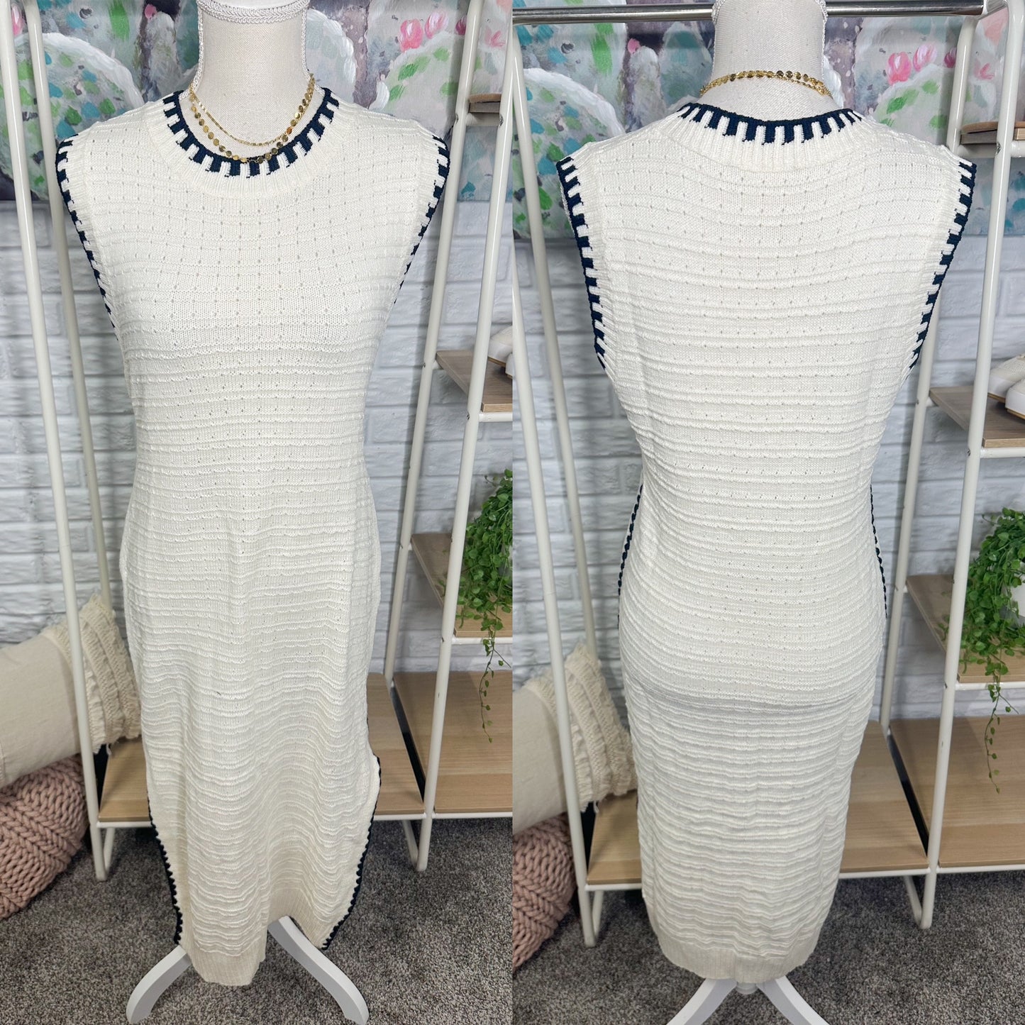 Cupshe New Knit Sleeveless Midi Dress (M)