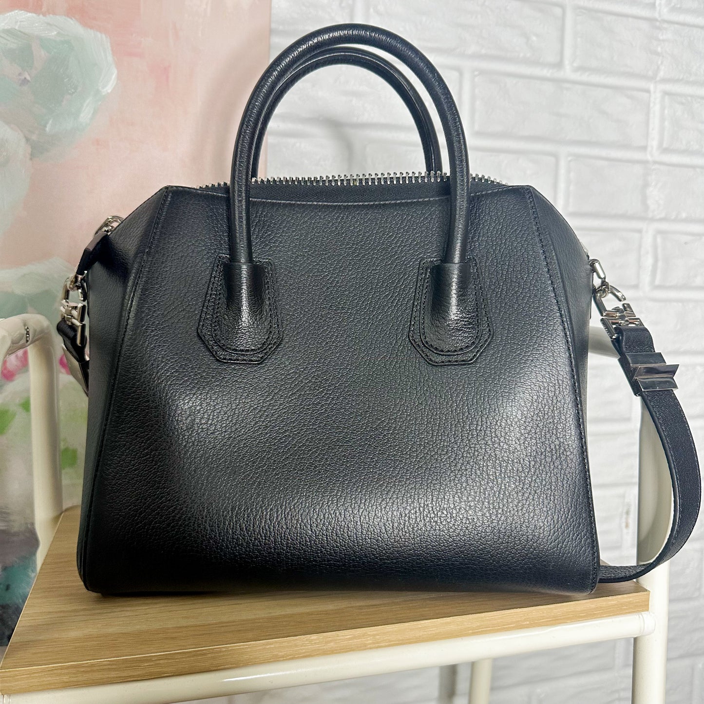 Givenchy Black Small Antigona Leather Handbag