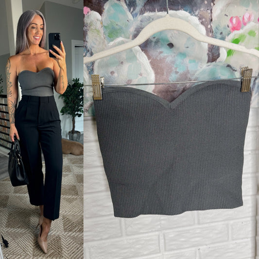 Aritzia New Sculpt Knit Sweatheart Tube Top (M)
