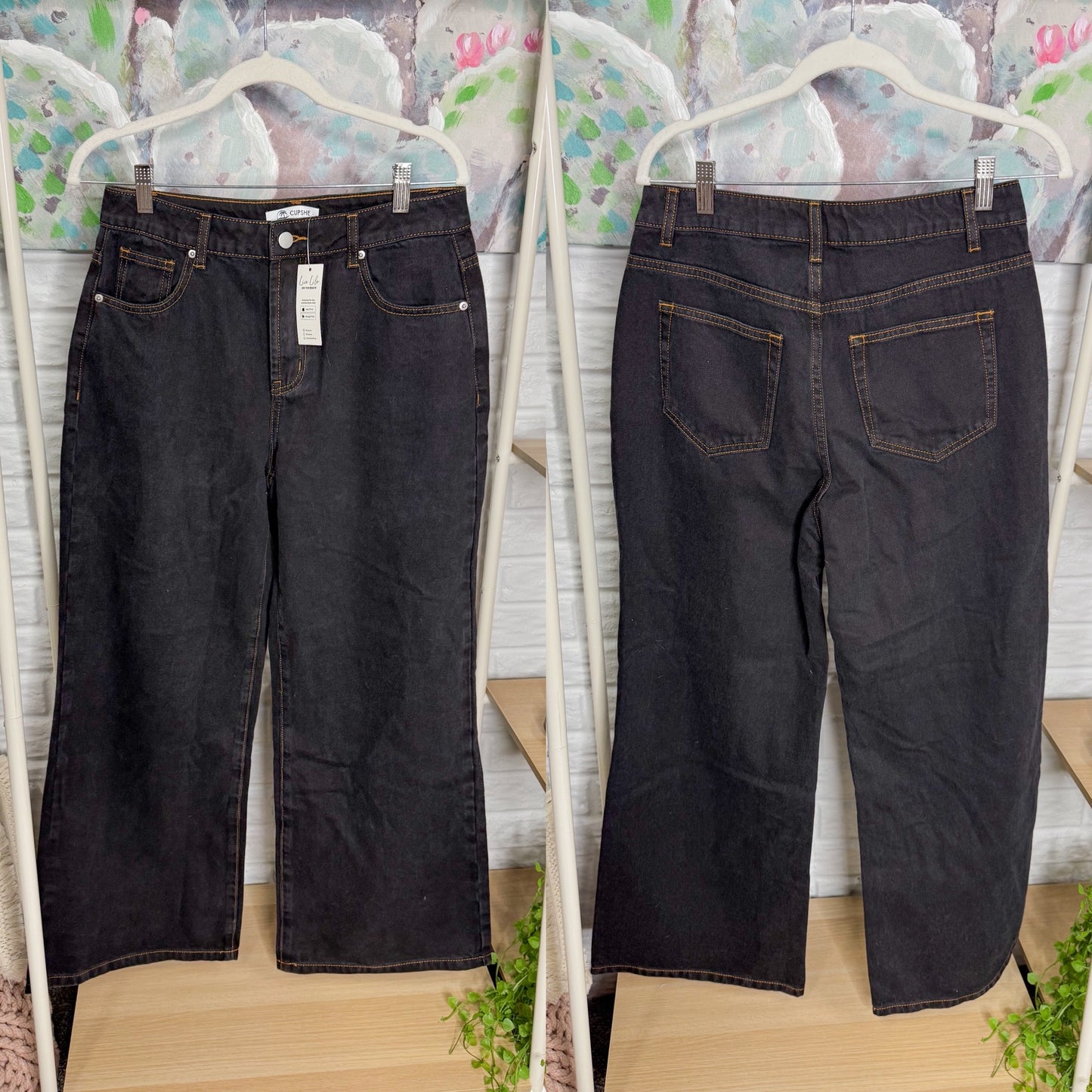 Cupshe x Renee & Elisha New Herbert Talk of the Town Jeans (M)