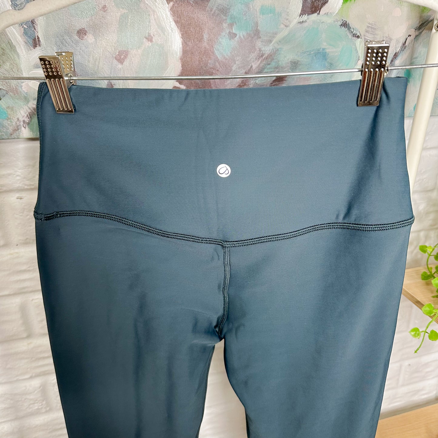 CRZ Yoga Marine Teal Fleece Leggings (S)