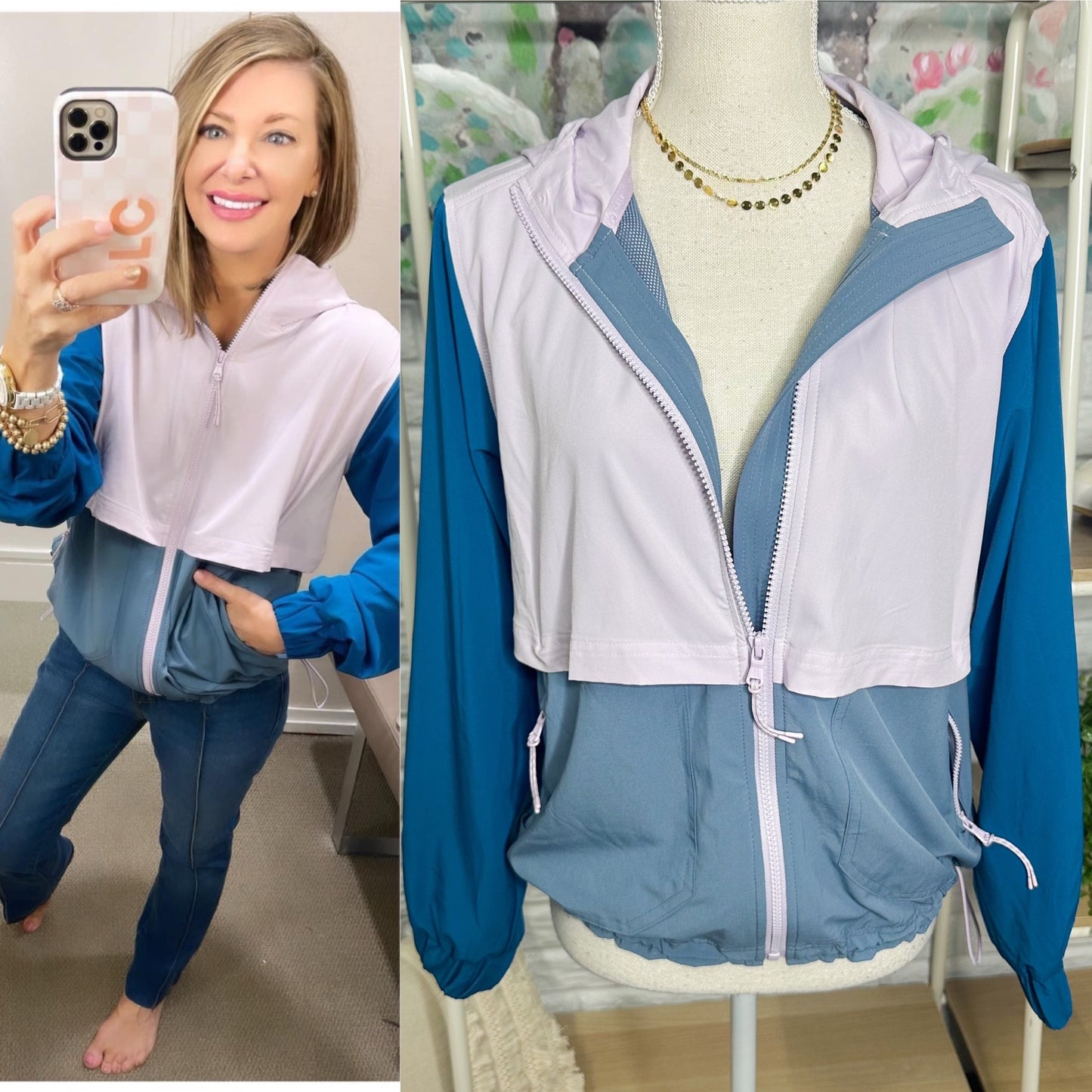 Lou & Grey Colorblock Wanderweave Windbreaker XS