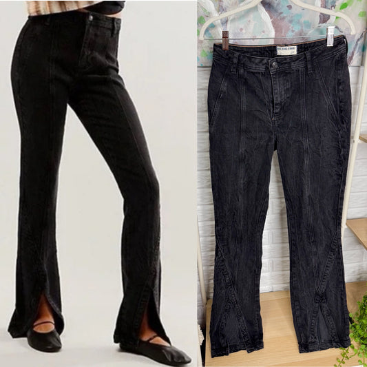 Free People We The Free Crvy Curvy Mona High Rise Flare Jeans (27)