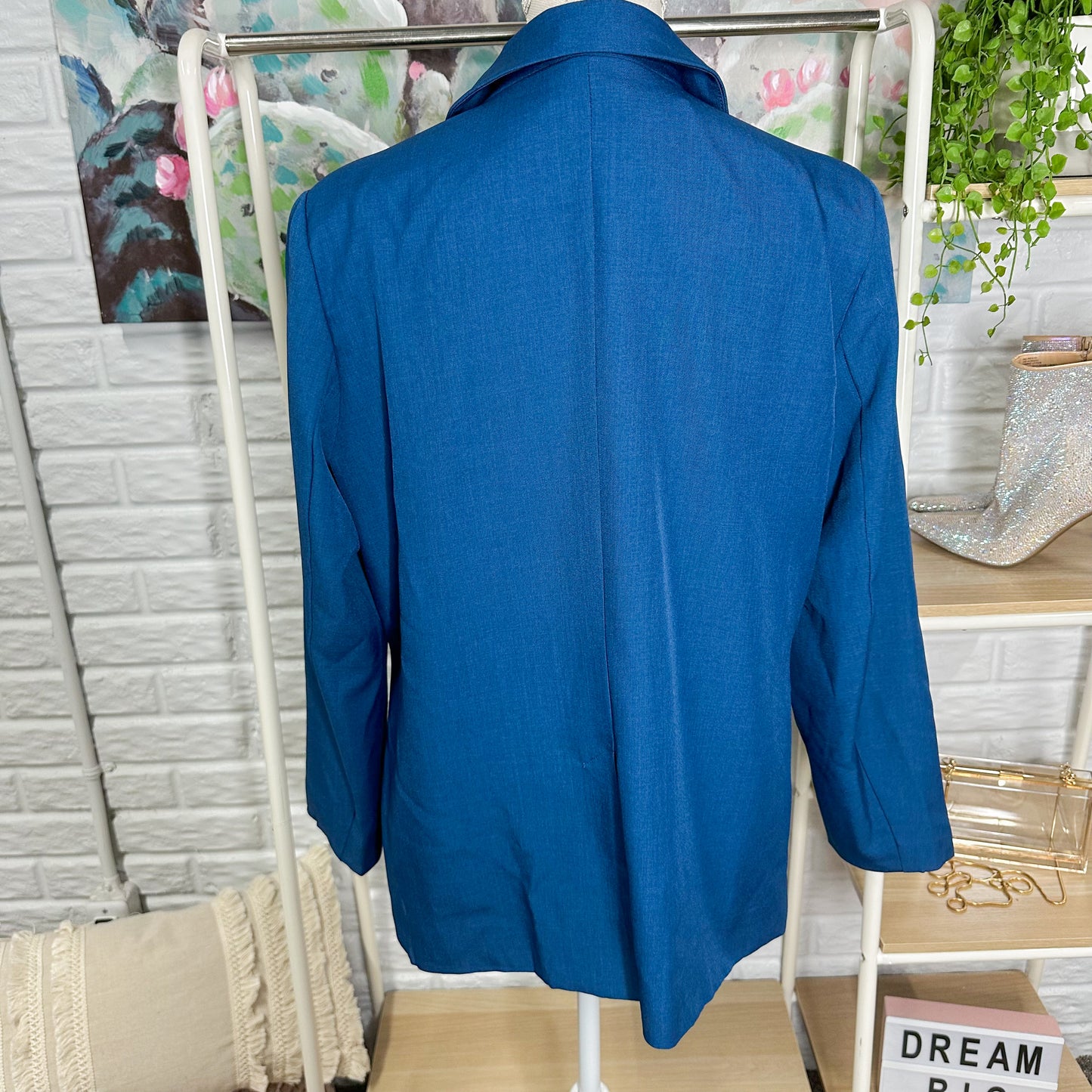 Prettygarden New Blue Trouser Blazer Set Size Large