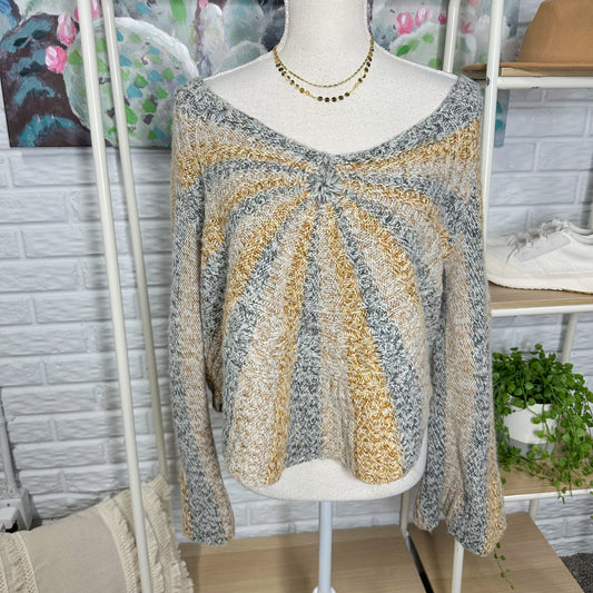 Free People SunBurst Pinwheel Sweater (S/M)