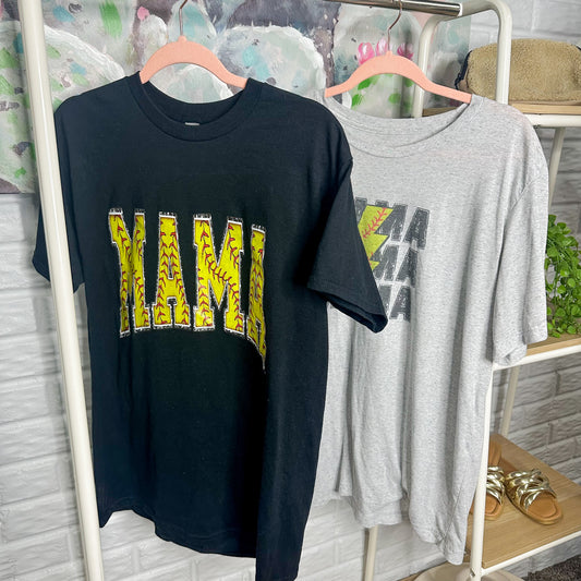 Two Mama Softball Tees (M/L)