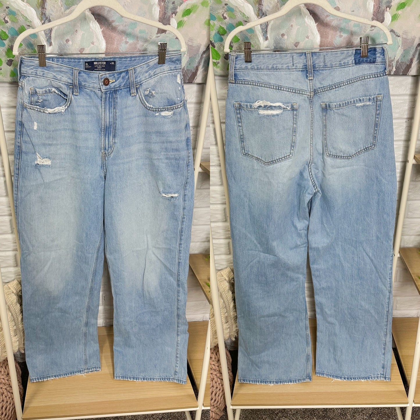 Hollister Ultra High Rise Baggy Jean (10L)