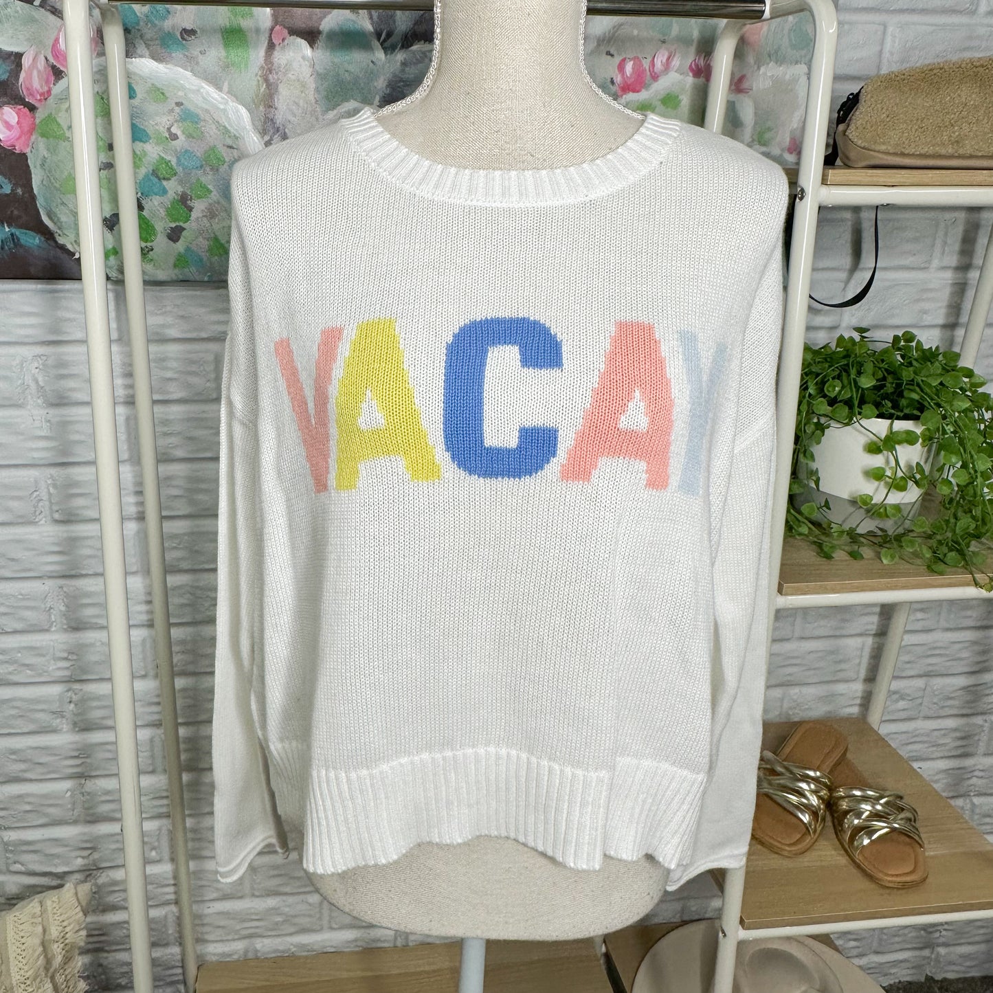 Z Supply New Vacay Graphic Sweater Small