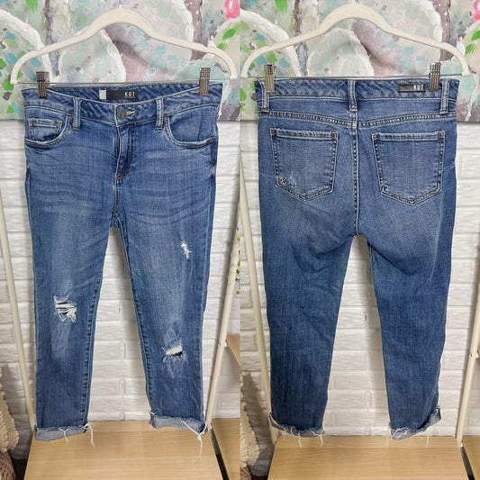 Kut from the Kloth Reese Ankle Straight Leg Jean (0)