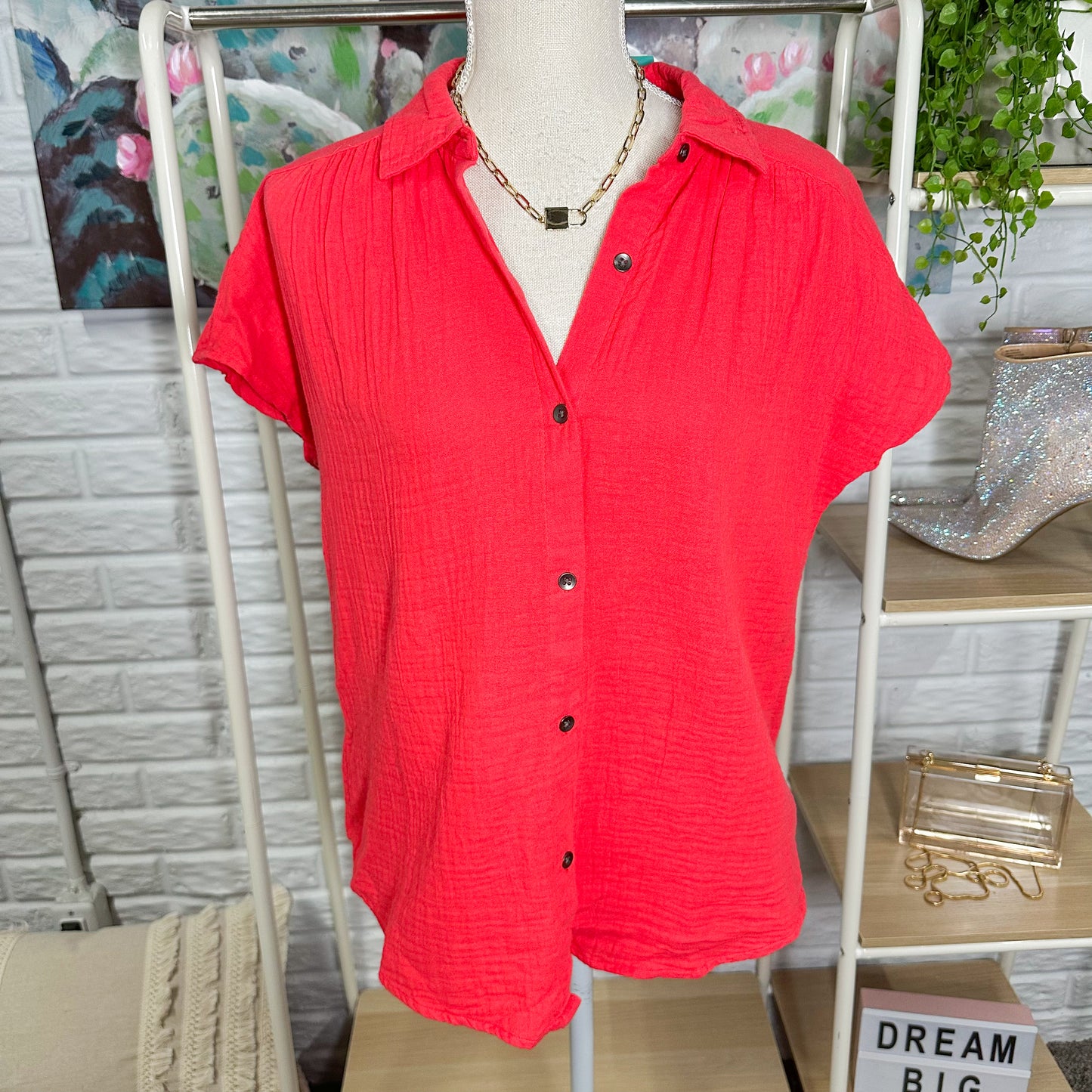 Maurice’s New Dolman Button Up Shirt Size Small