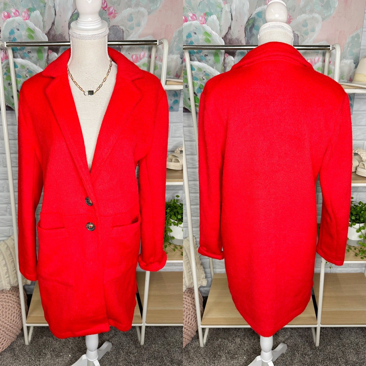 Maurice’s Red Coatagin Size Small