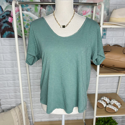 Altar’d State Green Short Sleeve Top Size Medium