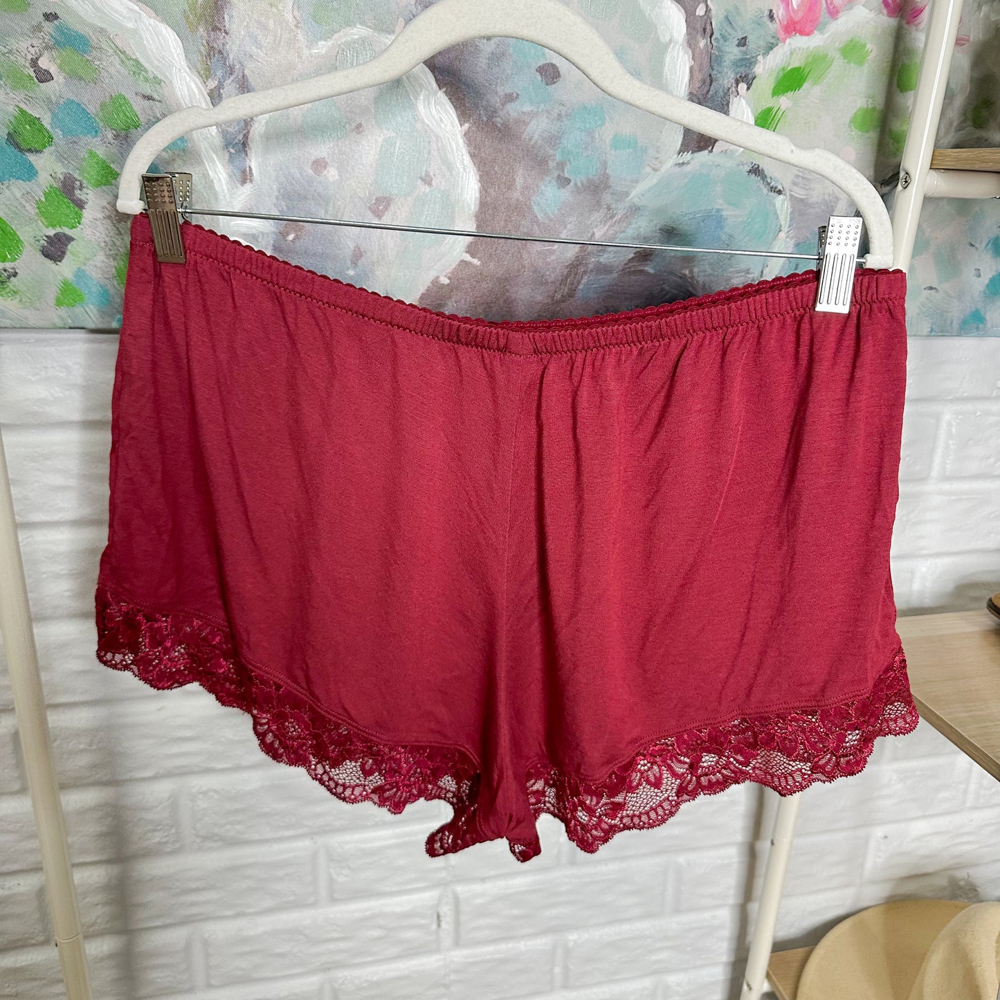 Journelle New Bordeaux Emma Robe + Matching Cami / Shorts Size Large