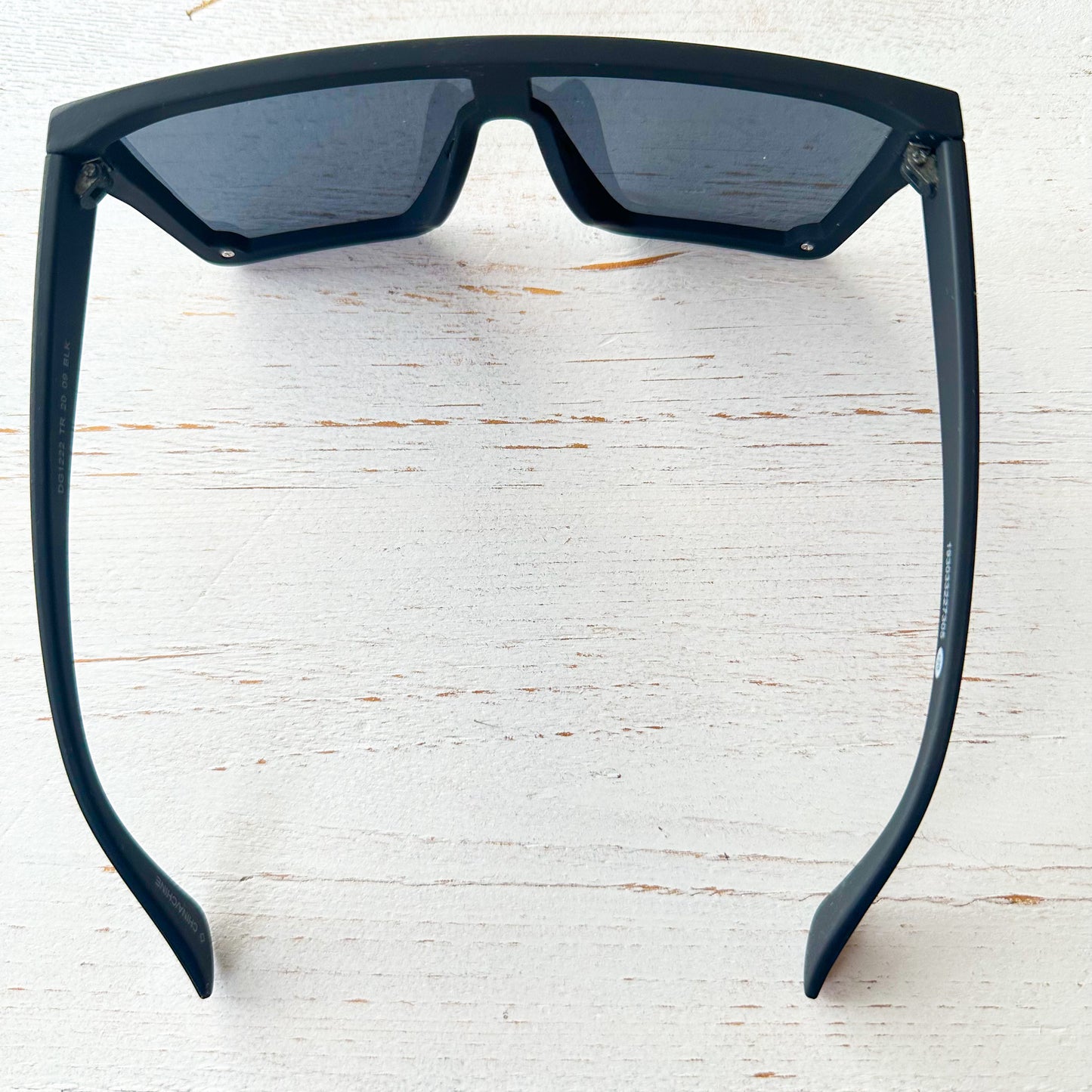 Sojos Large Square Black Sunglasses