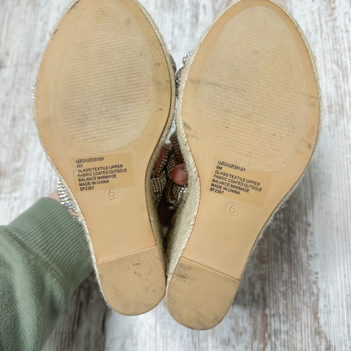 Steve Madden Uzo Espadrille Wedge Sandals Size 6