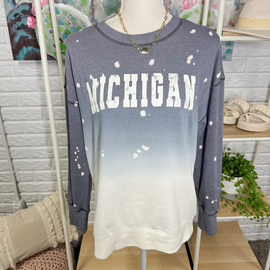 Maurice’s New Michigan Bleached State Sweater Size Small