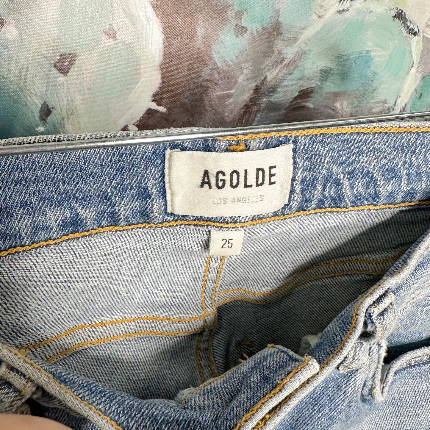 AGOLDE Toni Mid Rise Straight Jeans Size 25