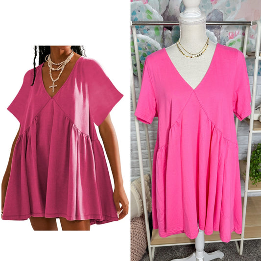 New Pink Summer Swing Dress (M)