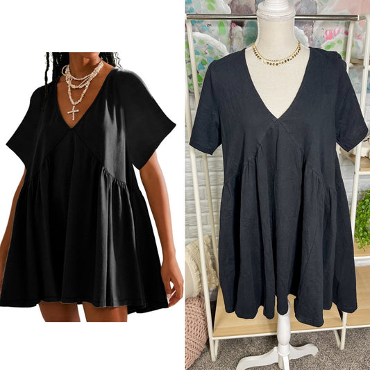 New Black Summer Swing Dress (M)