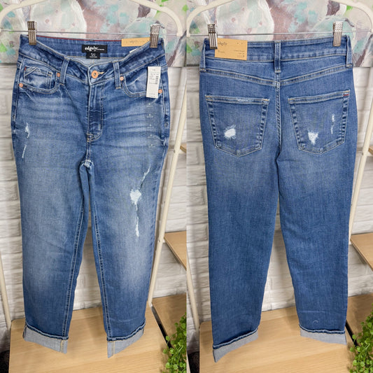 Maurice’s New Edgely Relaxed Straight High Rise Jeans (0)