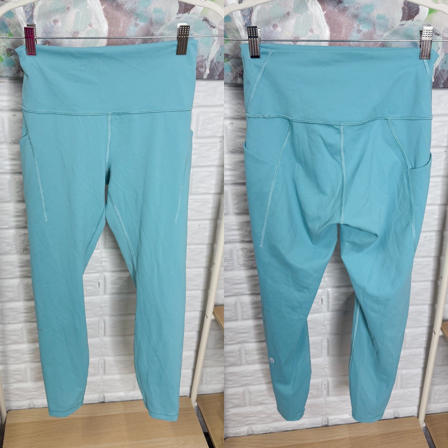 Lululemon Wunder Train High-Rise Tight with Pockets 25" Tidal Teal (8)