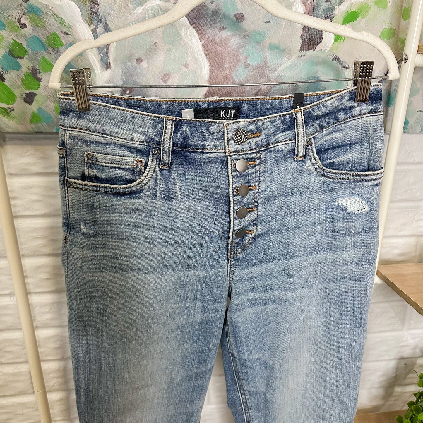 Kut From the Kloth Rachael High Rise Mom Jean Size 8