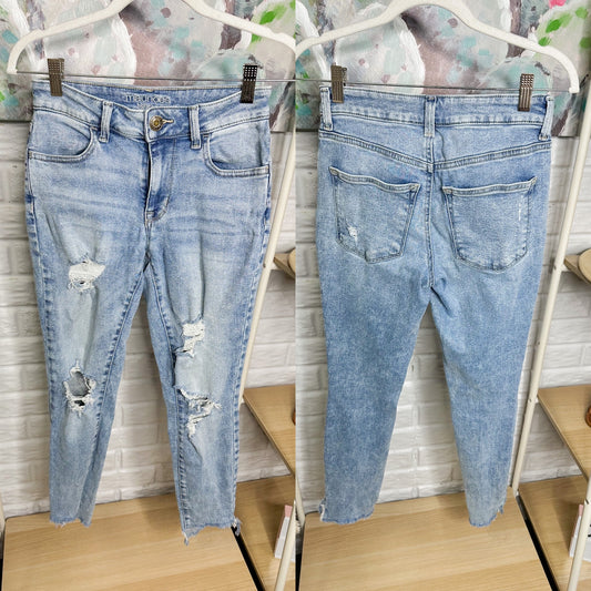 Maurice’s Vintage High Rise Distressed Jegging Size 2
