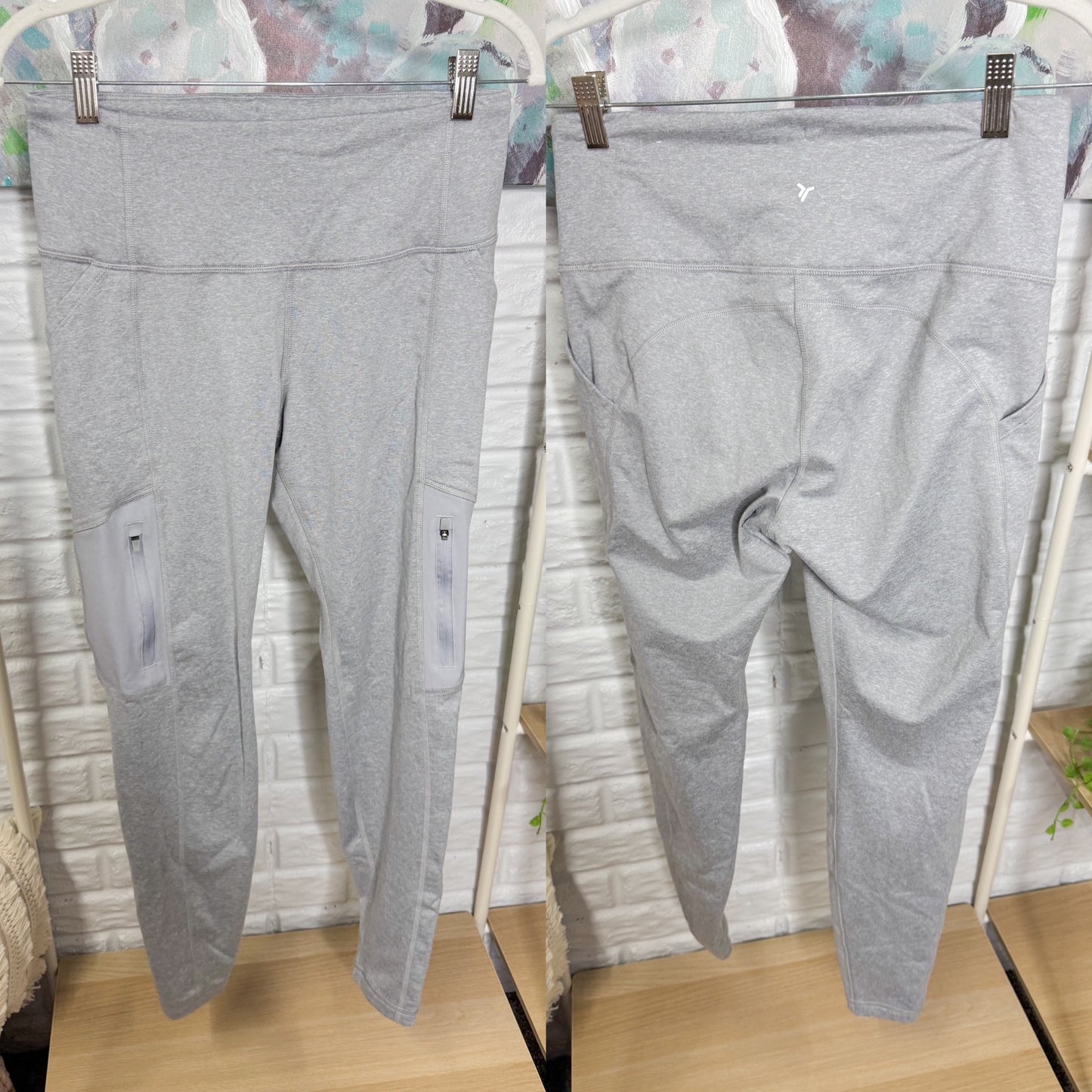 Old Navy Cozecore Hybrid Leggings Gray (M)