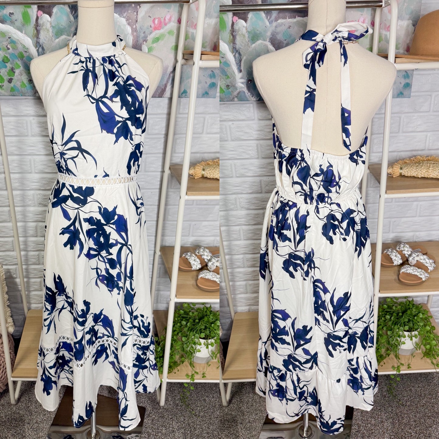 Cupshe New Faded Petals Floral Maxi Dress (M)