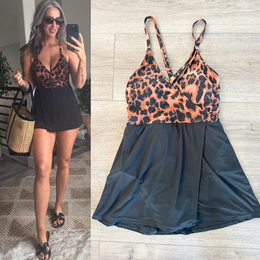 Maurice’s New Faux Wrap Swim Dress (M)