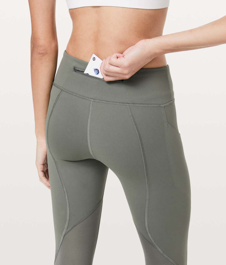 Lululemon Pace Rival Crop 22” in Grey Sage (10)