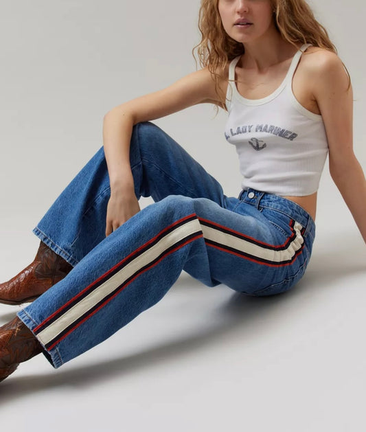 Urban Outfitters BDG Bella Baggy Jean - Side Stripe (28)