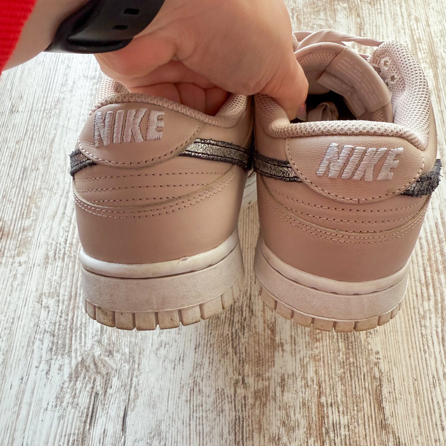 Nike Dunk Low Nude Pink Leopard Print Shoes (9.5)