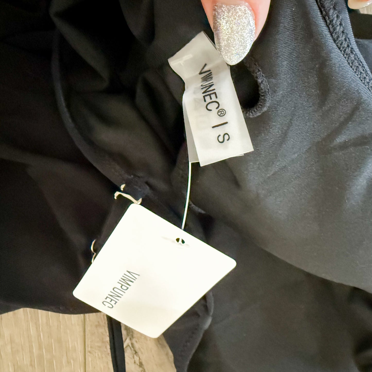 Vimpunec New Black One Piece Swim Dress (S)