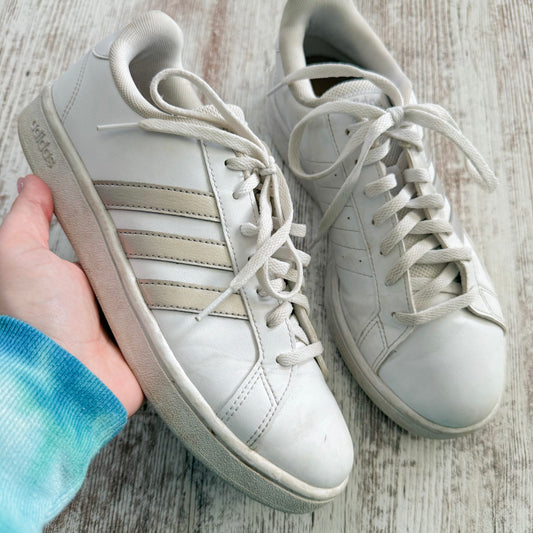 Adidas Grand Court White Platinum Sneakers (9)