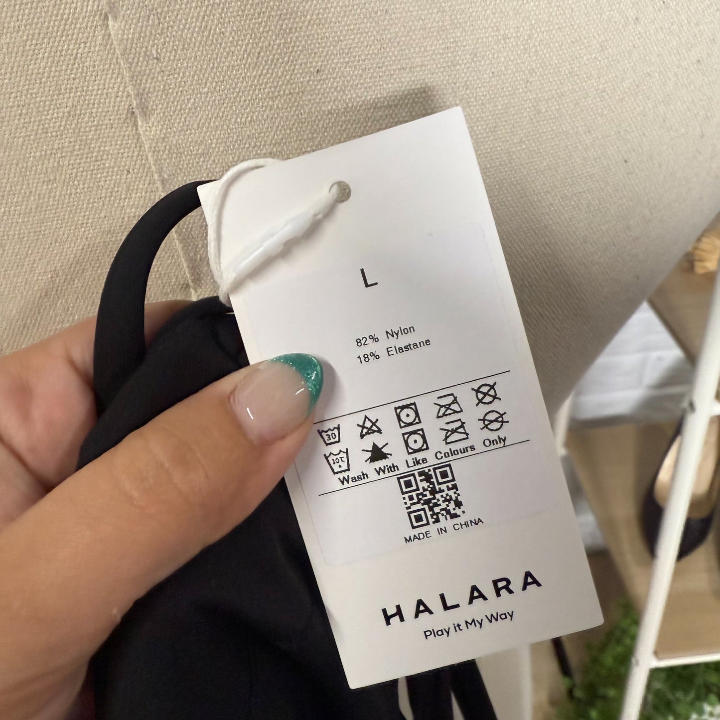 Halara New Black Flare Mini Slip Dance Active Dress (L)
