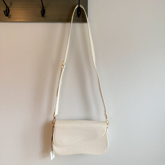 Telena New White Shoulder Bag