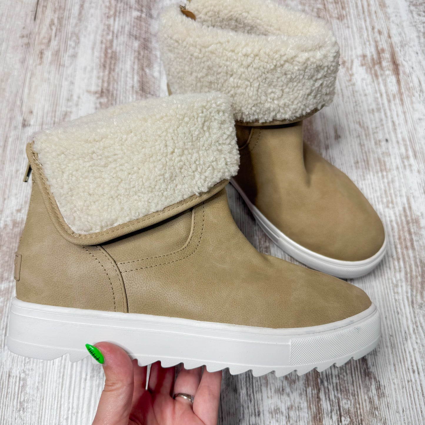 Yellow box Melisa Wedge Sneaker Boot (9.5)