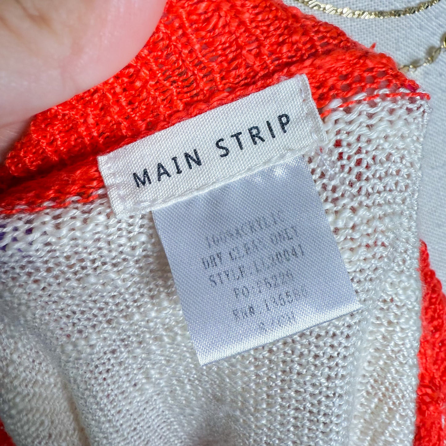 Main Strip Knit American Flag Sweater (S)