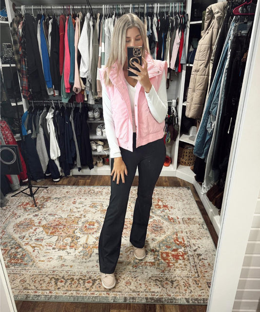 Lviefent Pink Puffer Vest (L)