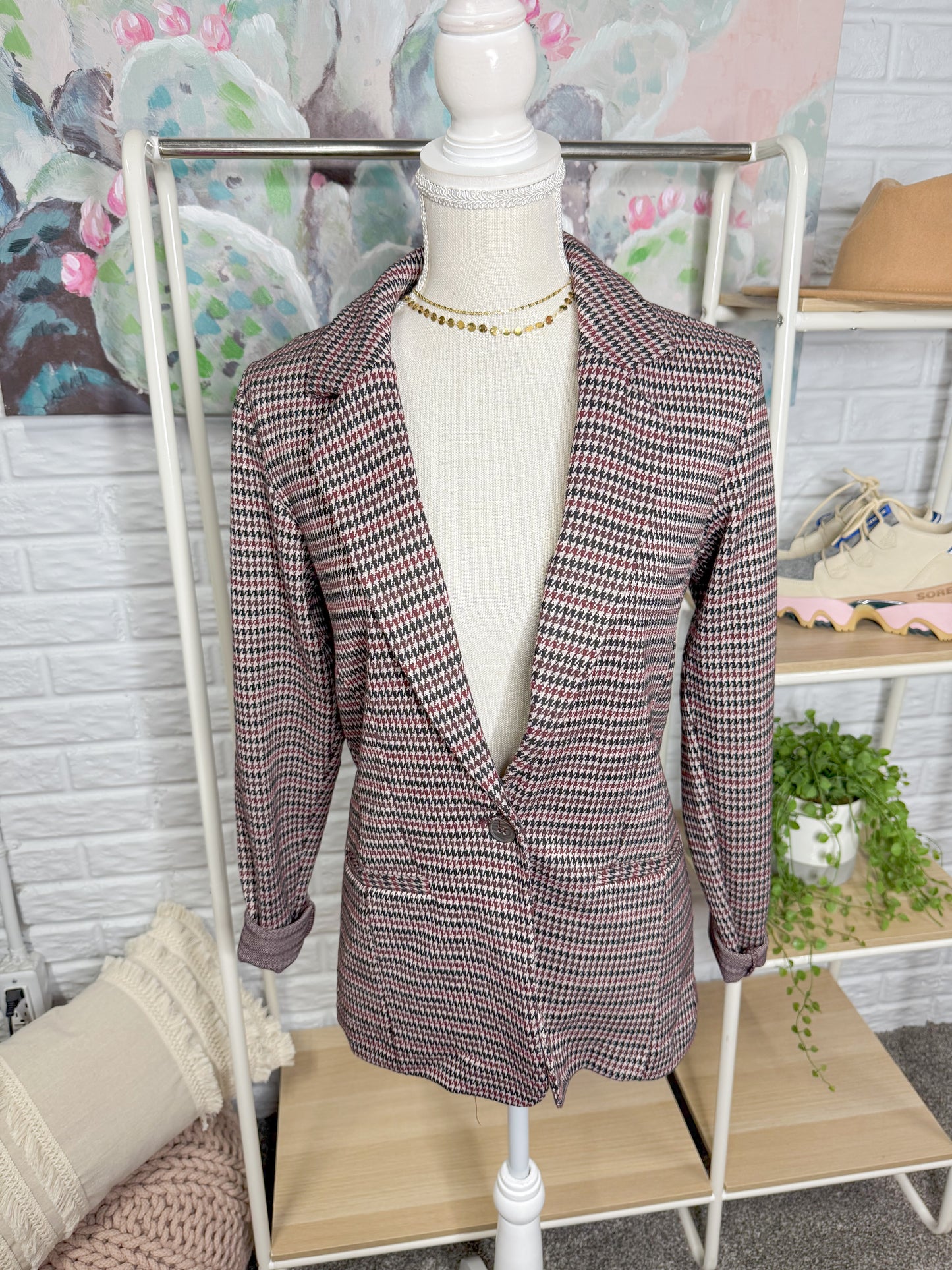 Maurice’s New Houndstooth Blazer (XS)