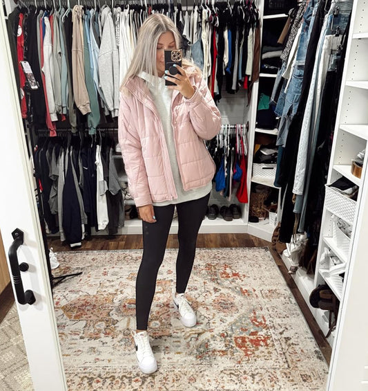 LEANI Oversized Lightweight Puffer Jacket (L)