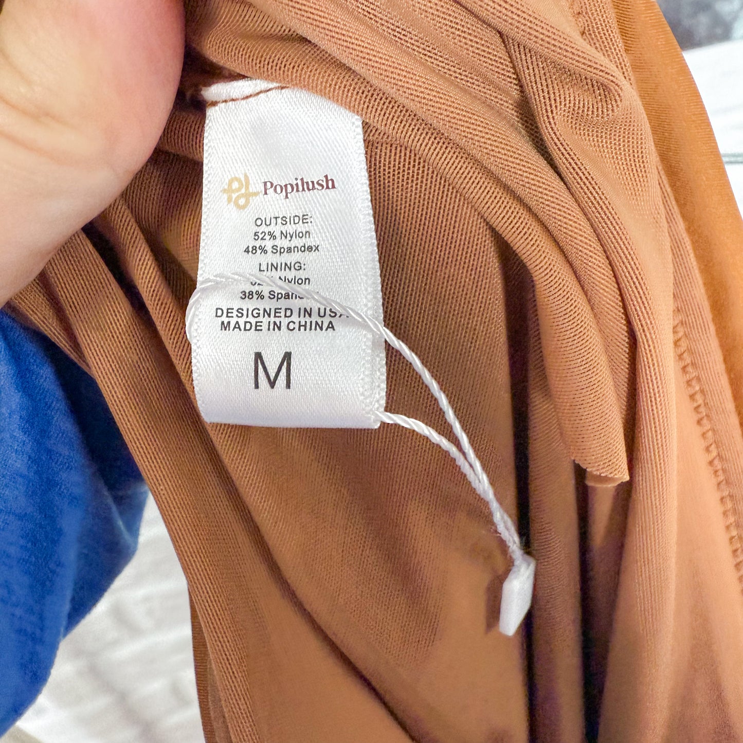 Popilush New Brown Shapewear Midi Skirt (M)