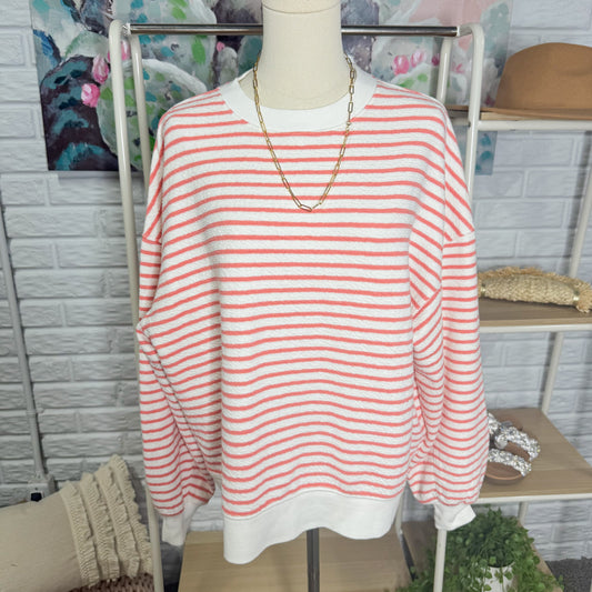 American Eagle Striped Oversized Sweater (XS)