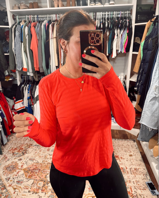 DSG Red Movement Seamless Long Sleeve Shirt (M)