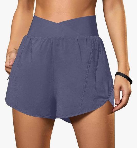 Blooming Jelly Grey Crossover Band Shorts (L)