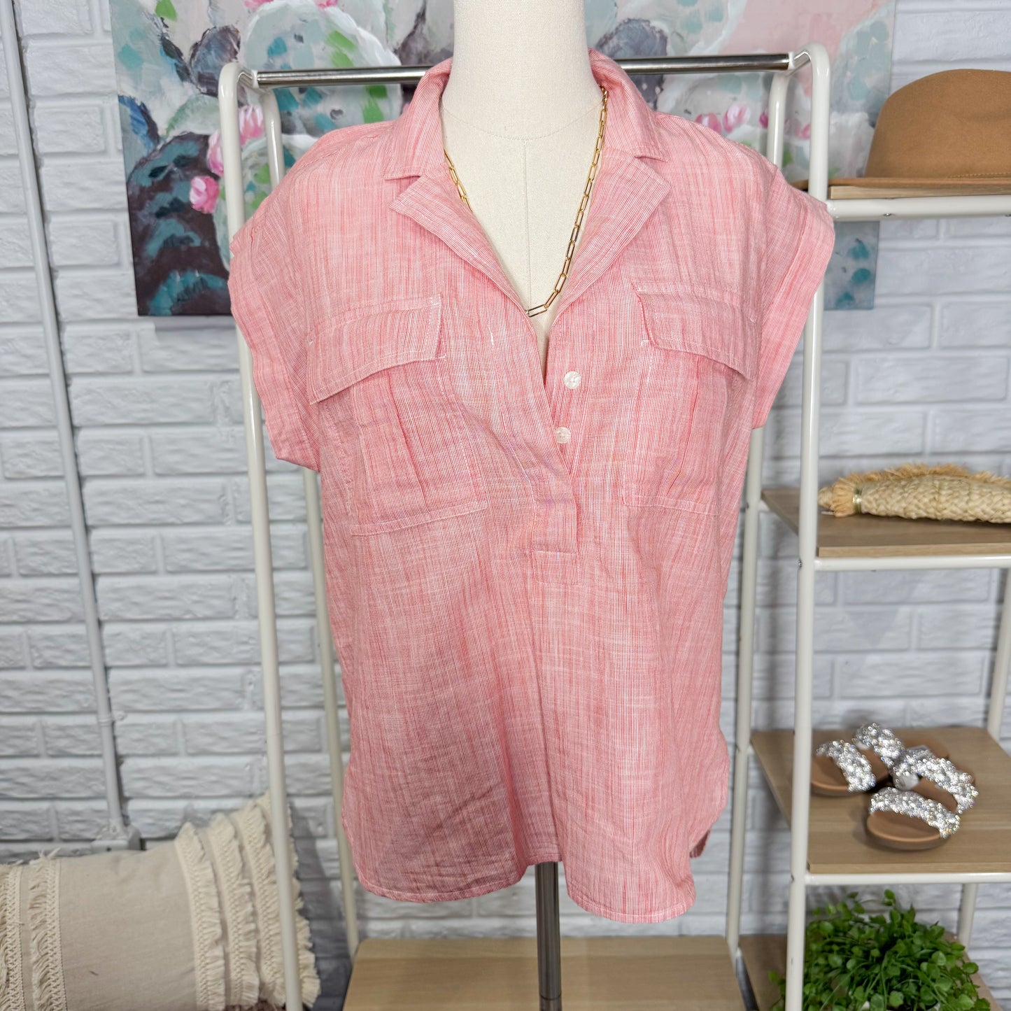LOFT New Dolman Utility Everyday Shirt (XS)